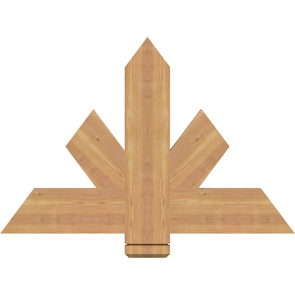 Ekena Millwork Kennewick Timber Gable Bracket, Western Red Cedar, 36"W x 24"H x 1 1/2"D x 5 1/2"F, 16/12 Pitch GBW036X24X0206KEN00SWR - main